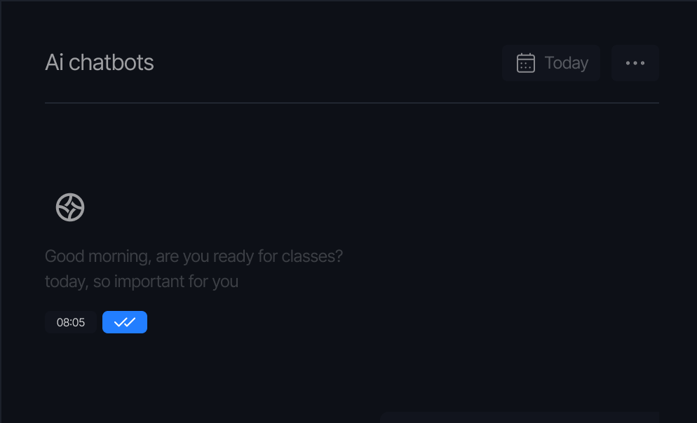AI chatbot and voice assistants interface showing conversational AI technology